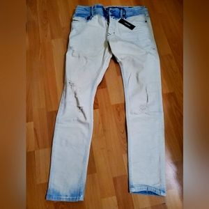 DIESEL Denim Jeans Mens Slim Carrot Ivory NWT 31x30